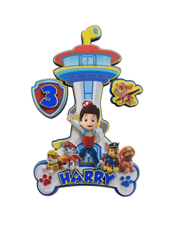Personalised Paw Patrol Cake Topper