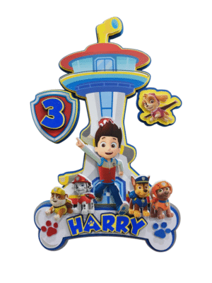 Personalised Paw Patrol Cake Topper
