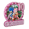 Personalised Sonic and Amy Rose Cake Topper
