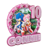 Personalised Sonic and Amy Rose Cake Topper