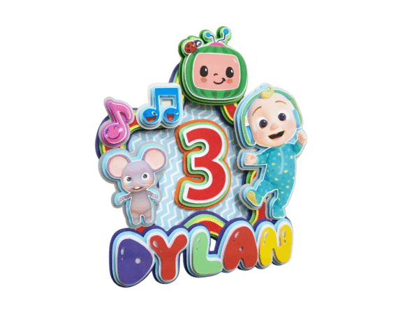 Personalised Cocomelon Cake Topper