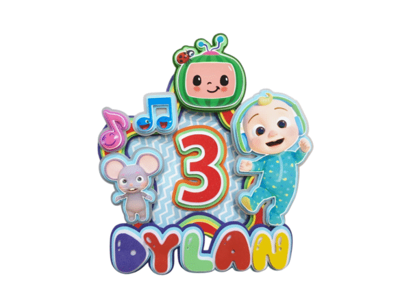 Personalised Cocomelon Cake Topper