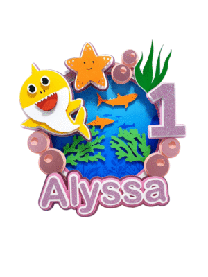 Personalised Baby Shark Cake Topper
