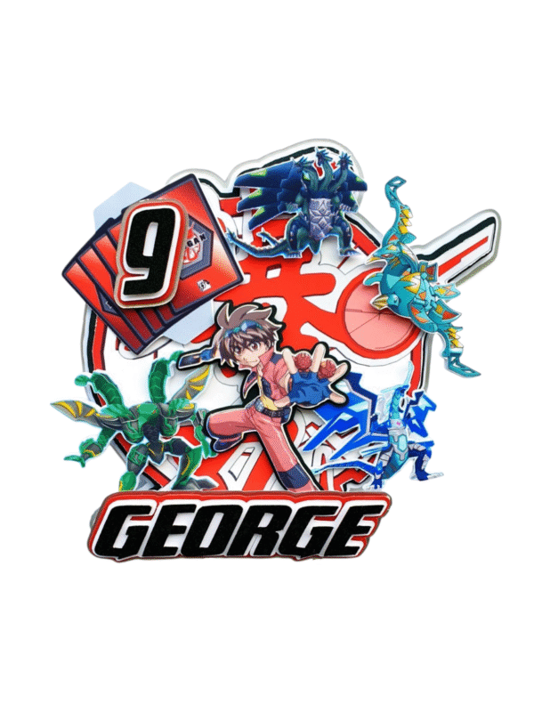 Personalised Bakugan Cake Topper