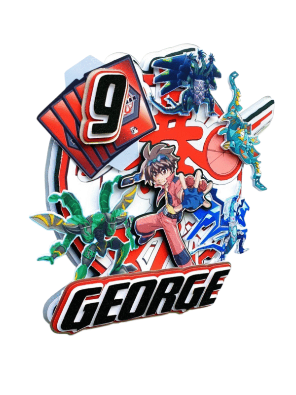 Personalised Bakugan Cake Topper