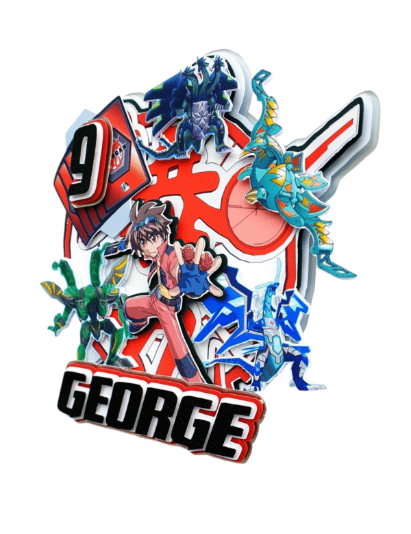 Personalised Bakugan Cake Topper