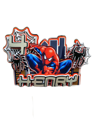 Personalised Spiderman Cake Topper