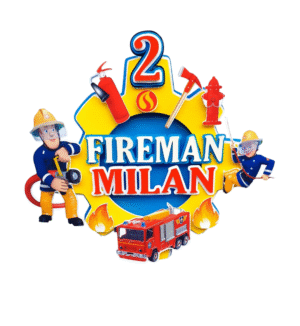 Personalised Fireman Cake Topper