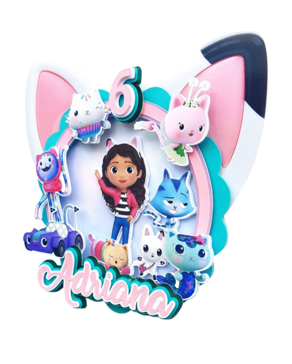 Personalised Gabby Dollhouse Cake Topper