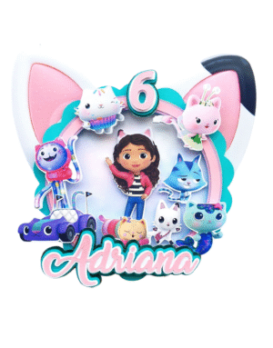 Personalised Gabby Dollhouse Cake Topper