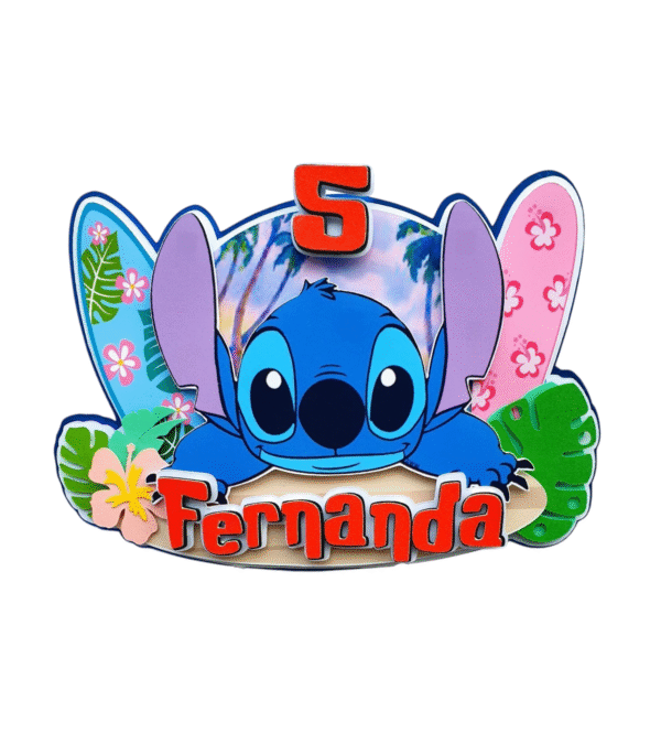 Personalised Stitch Cake Topper