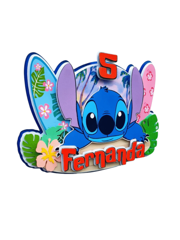Personalised Stitch Cake Topper