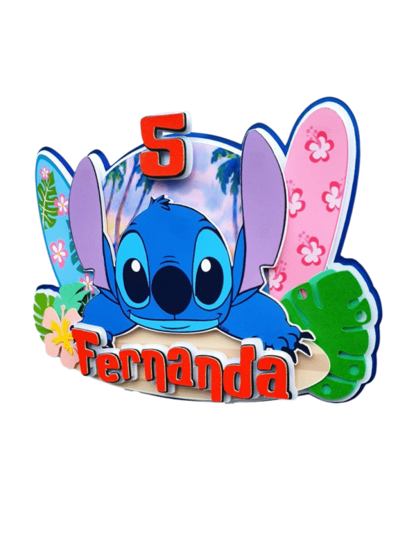 Personalised Stitch Cake Topper