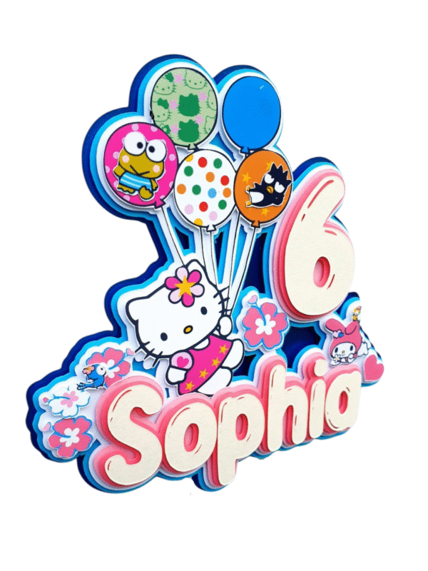 Personalised Hello Kitty Cake Topper