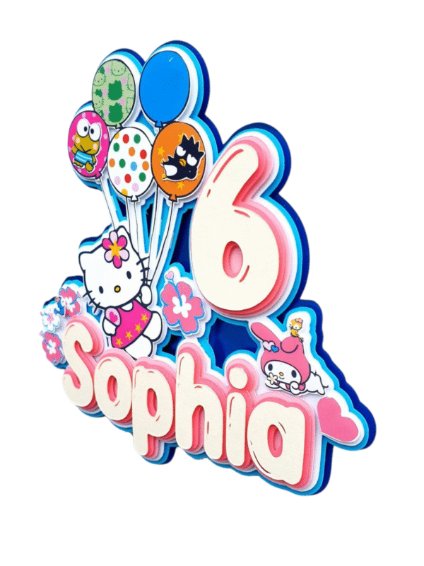 Personalised Hello Kitty Cake Topper