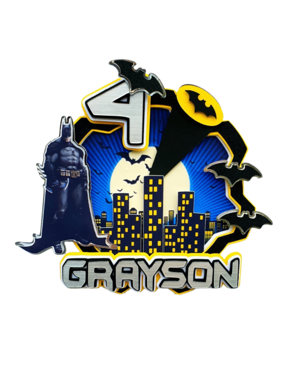 Personalised Batman Cake Topper